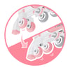 Globber 2 İn 1 Paten S/M Pastel Pembe 783-210