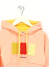 Haribo Kız Çocuk Kabartmalı Crop Sweatshirt Somon HRBTXT311