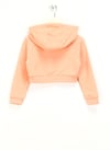Haribo Kız Çocuk Kabartmalı Crop Sweatshirt Somon HRBTXT311
