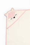 Kanz Bebek Fox Havlu Kundak 75*75  Pudra KNZ-037