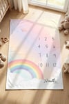 Kanz Bebek Little Rainbow Fotoğraf Çekim Örtüsü 100*150 KNZ-010
