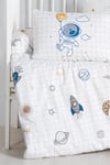 Kanz Erkek Bebek Space Pamuklu 4 Parça Nevresim Takımı KNZ-001