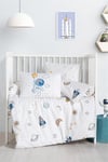 Kanz Erkek Bebek Space Pamuklu 4 Parça Nevresim Takımı KNZ-001