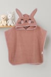 Kanz Kız Bebek Bunny Havlu Panço Koyu Pudra KNZ-038