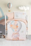 Kanz Kız Bebek Flying Rabbit Pamuklu 4 Parça Nevresim Takımı KNZ-001
