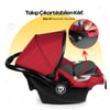 Kinder Baby Jade Anakucağı (0-13 Kg)  Bordo 9158