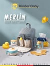 Kinder Baby Merlin Anne Bebek Bakım Çantası Gri