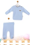 Kinder Baby Miniş Bebe Fitilli Pamuklu Bebek Takımı İndigo 1093