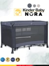 Kinder Baby Nora Park Yatak Oyun Parkı Beşik 70*110 Cm + Yatak Hediyeli Füme