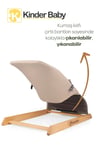 Kinder Baby Qozee Ev Tipi Ahşap Ana Kucağı Bej M1704
