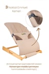 Kinder Baby Qozee Ev Tipi Ahşap Ana Kucağı Bej M1704