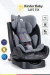 Kinder Baby Safe Fix 360 Derece Dönebilen 0-36 Kg İsofixli Oto Koltuğu Gri 7080