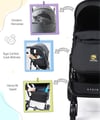 Kinder Baby Stein Travel Sistem Çift Yönlü Bebek Arabası Siyah 7090