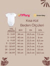 Kinder Baby Tiffany Zarf Yaka Kısa Kol Pamuk 5'li Atlet Zıbın Çıtçıtlı Bebek Body