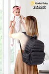 Kinder Baby Viaggio Termal Biberon Çantalı ve Alt Açma Pedli Mint Bebek Bakım Çantası