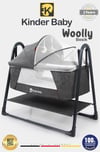 Kinder Baby Woolly Portatif Sallanır Anne Yanı Beşik Antrasit Knd1020