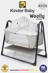 Kinder Baby Woolly Portatif Sallanır Anne Yanı Beşik Gri Knd1020