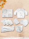 Kinder Baby Zıpır Kız Bebek 10'lu Little Friends Hastene Çıkış Seti Silver 506