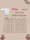 Kinder BabyTiffany Zarf Yaka Uzun Kol Pamuk 5'li Atlet Zıbın Çıtçıtlı Bebek Body