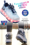 Marco Kids Erkek Çocuk Işıklı Paten Ayakkabı Mavi 26Y1801
