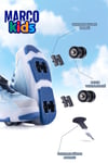 Marco Kids Erkek Çocuk Işıklı Paten Ayakkabı Mavi 26Y1801-P