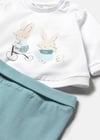 Mayoral Bebek Sweatshirt Patilkli Alt Üst Takım Mint 1599