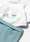 Mayoral Bebek Sweatshirt Patilkli Alt Üst Takım Mint 1599