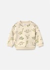 Mayoral Erkek Bebek Baskılı Cepli Sweatshirt Bej 2416