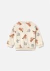 Mayoral Erkek Bebek Baskılı Cepli Sweatshirt Krem 2416