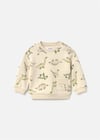 Mayoral Erkek Bebek Baskılı Cepli Sweatshirt Bej 2416