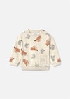 Mayoral Erkek Bebek Baskılı Cepli Sweatshirt Krem 2416
