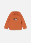 Mayoral Erkek Bebek Baskılı Kapüşonlu Sweatshirt Turuncu 2414