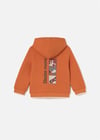 Mayoral Erkek Bebek Baskılı Kapüşonlu Sweatshirt Turuncu 2414