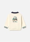 Mayoral Erkek Bebek Baskılı Polo Yaka Sweatshirt Krem 2419