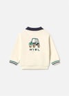 Mayoral Erkek Bebek Baskılı Polo Yaka Sweatshirt Krem 2419
