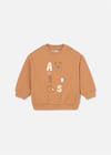 Mayoral Erkek Bebek Baskılı Sweatshirt Turuncu 2418