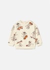 Mayoral Erkek Bebek Baskılı Sweatshirt Krem 2417