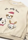 Mayoral Erkek Bebek Baskılı Sweatshirt Krem 2418