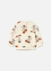 Mayoral Erkek Bebek Baskılı Sweatshirt Krem 2417