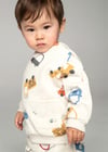 Mayoral Erkek Bebek Baskılı Sweatshirt Krem 2462