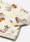 Mayoral Erkek Bebek Baskılı Sweatshirt Krem 2417