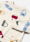 Mayoral Erkek Bebek Baskılı Sweatshirt Krem 2462