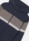 Mayoral Erkek Bebek Çizgili Fermuarlı Sweatshirt Lacivert 7418