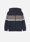 Mayoral Erkek Bebek Çizgili Fermuarlı Sweatshirt Lacivert 7418
