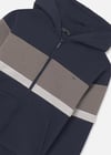 Mayoral Erkek Bebek Çizgili Fermuarlı Sweatshirt Lacivert 7418