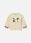 Mayoral Erkek Bebek Desenli Sweatshirt Krem 1402