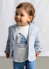 Mayoral Erkek Bebek Kareli Blazer Ceket Açık Mavi 1404