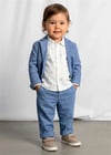 Mayoral Erkek Bebek Keten Pantolon Mavi 1517