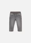 Mayoral Erkek Bebek Lastikli Denim Kot Pantolon Gri 2543