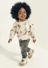Mayoral Erkek Bebek Lastikli Denim Kot Pantolon Gri 2543